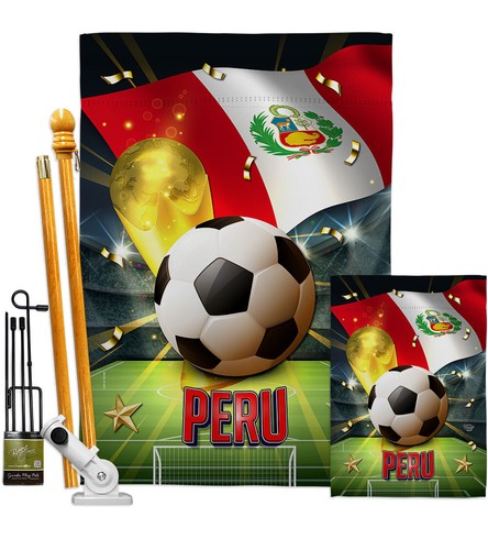 WM Peru Garten Flagge Sport Fußball Deko klein Geschenk Hof Haus Banner - Bild 5 von 19