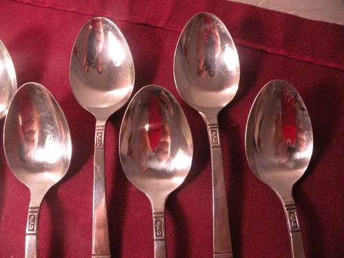 Set mit 7 Teelöffeln Ekco Santa Clara Edelstahl Besteck 6 1/8" - Bild 3 von 4