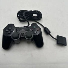 Sony PlayStation 2 Dualshock 2 Wired Controller, SCPH-10010 - Black TESTED VGUC