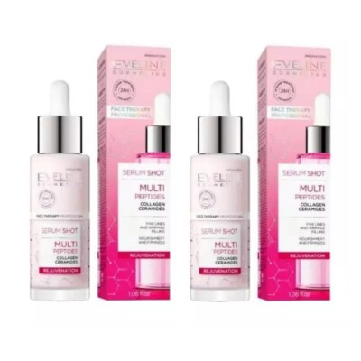 Eveline Cosmetics SET Serum Shot multipeptides, Collagen+Ceramides 2x1,0fl.oz