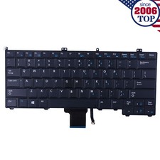 US Backlit Keyboard for Dell Latitude 12 7000 E7240 E7440 E7420 8PP00 No Pointer