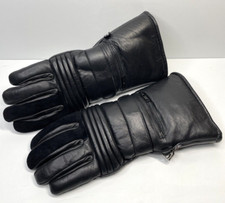 VTG LEATHER MOTORCYCLE GLOVES 3M THINSULATE THERMAL MENS XXL BLACK