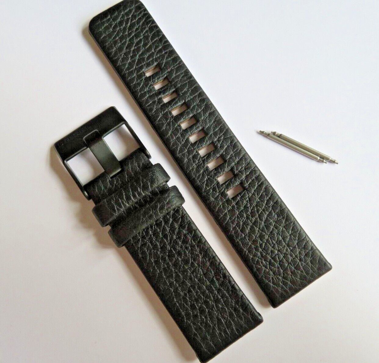 DIESEL Original Replacement Leather Strap DZ1479 Watch Strap Black 24 Mm