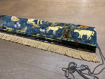 SALE******Zoffany Arden blau SAMT Raffrollo nach Maß handgenäht