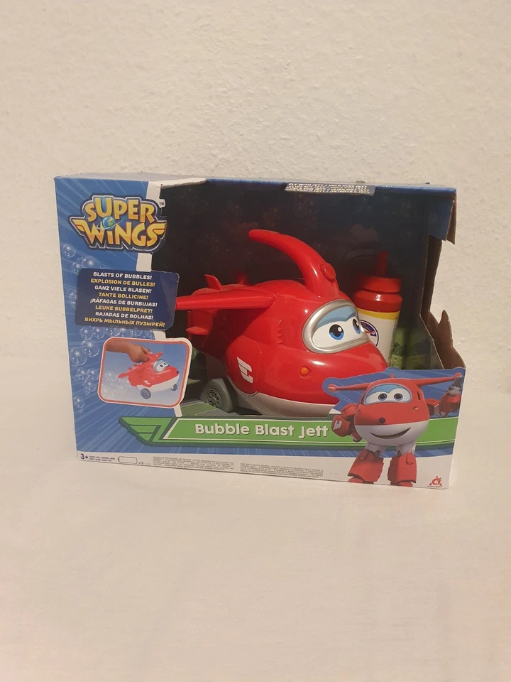 Super Wings Bubble Blast Jett Flugzeug Jet rot Seifenblasen