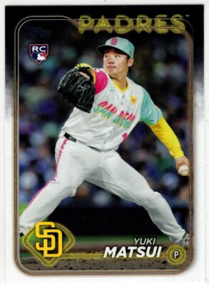2024 Topps Baseball Yuki Matsui No. US8 San Diego Padres