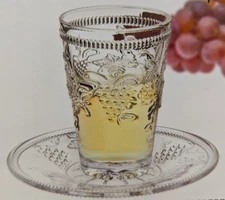 Crystal Kiddush Cup and Saucer