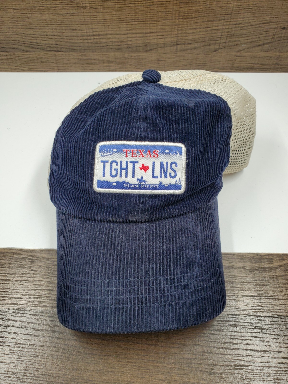 ORVIS Trout Bums Corduroy Trucker Hat TGHT LNS Texas License Plate