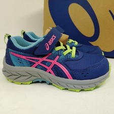 Asics Pre Venture 9 PS Small Youth Girls Size 10 Sneakers Blue/Pink 1014A277-403
