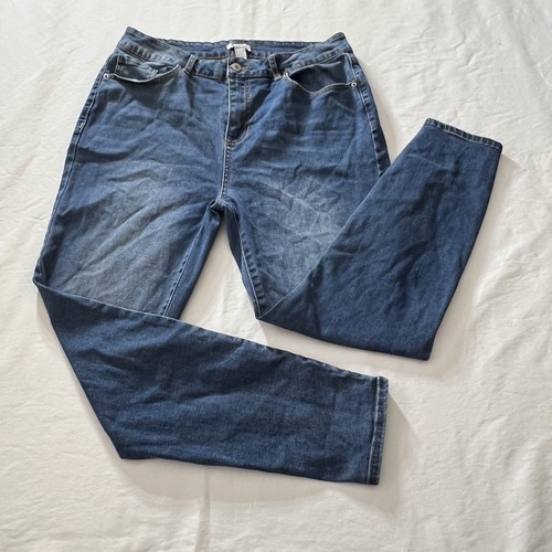 Forever21 High Rise Skinny Stretch Blue Jeans Women’s Size 12 32W 28L ...