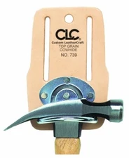 CLC Custom Leathercraft 739 Steel Swinging Hammer Holder, Top Grain Leather