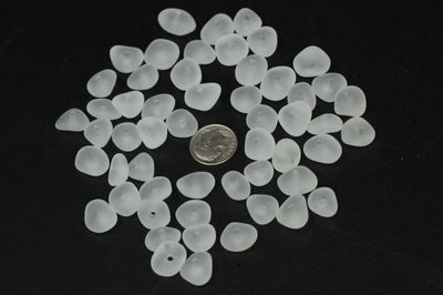Center Drilled Sea Glass Beads 2mm Large Hole Jewelry Making Beach Craft Supply