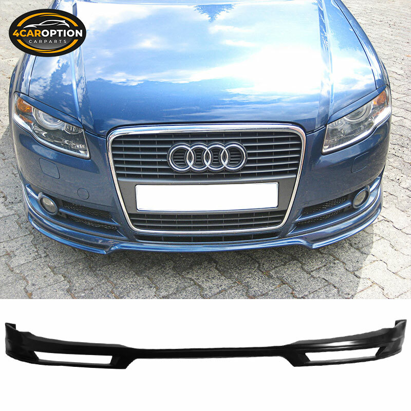 Fits 06-08 Audi A4 B7 Euro A Front Bumper Lip Spoiler Splitter PU