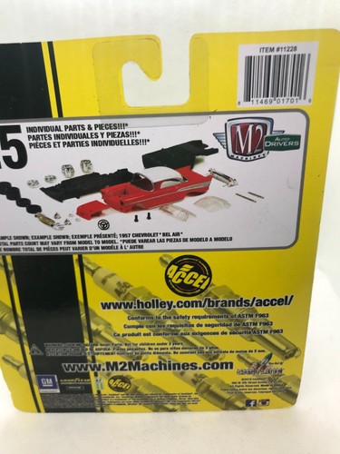57 Chevy M2 Machines Auto-Drivers. 2018. Yellow and Black. "Holley / Accel" - Picture 3 of 3