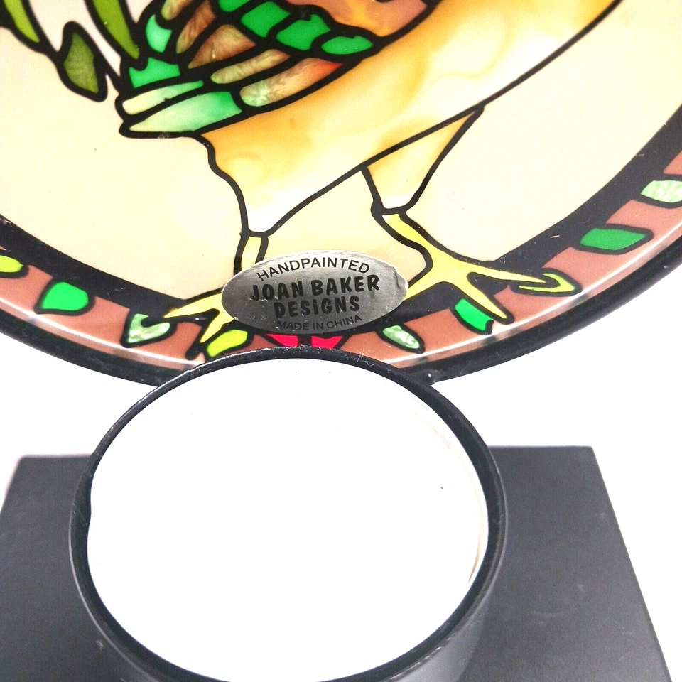 Joan Baker Designs Vitral Pintada a Mano Tealight Votiva Con Colorido... Foto 3 de 4