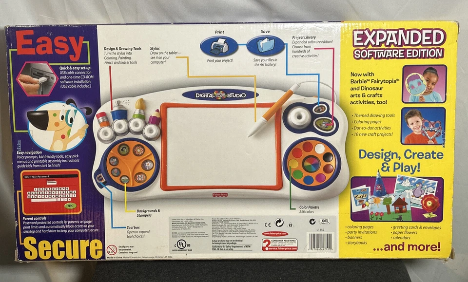 Fisher-Price Digital Studio Arts & Crafts Expanded Software Ed Ages 4-9 New - Image 2 of 4