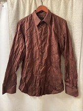 Joseph Homme Button Down Brown/Gold  Sorry Its Wrinkled.  Size 15 1/2