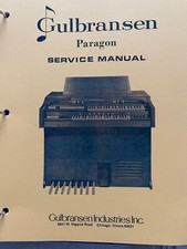 Gulbransen Organ Service Manual Paragon 2112-2114, 3516, Theatrum 3218, 3318