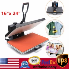16"x 24" Clamshell Heat Press Machine Digital Transfer Sublimation T-shirt