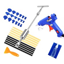New Car Body Dent Puller Glue Gun Tool Paintless Hail Damage Remover Repair Kit