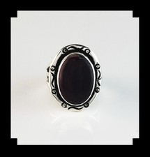 Handcrafted Sterling and Purple Spiny Oyster Ring Size 7 3/4