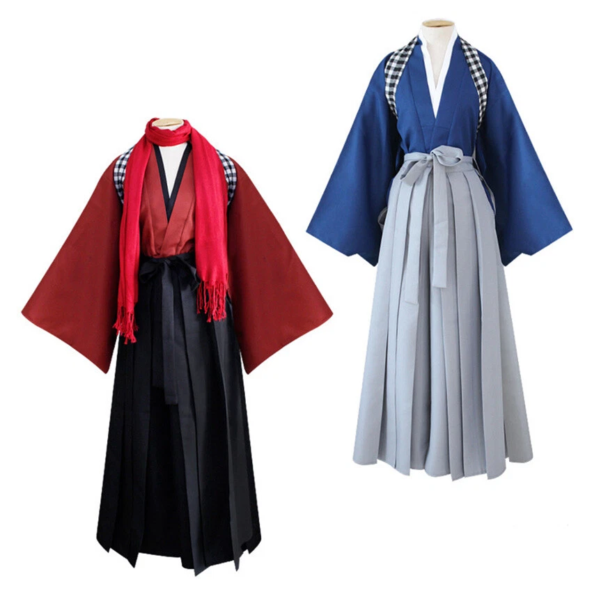 Unisex The Sword Dance Kimono Traditional Japanese Clothes Robe Role Play  Dress