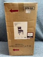 Linon Home Daaacor Keira Pad Folding Chairs Espresso Set of 2 17"W 20"D 32.68"H