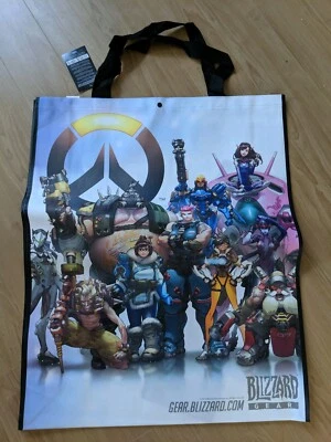 Blizzard Overwatch Oversized Large Tote Bag Authentic Gear Blizzcon 24x30 Inches - Image 1 of 2