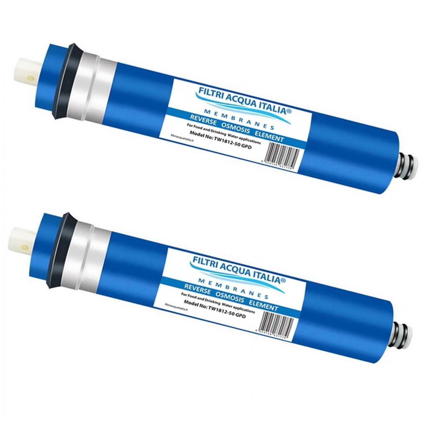 MEMBRANA OSMOSI INVERSA 50 GPD TW30-1812 Set 2 pz.