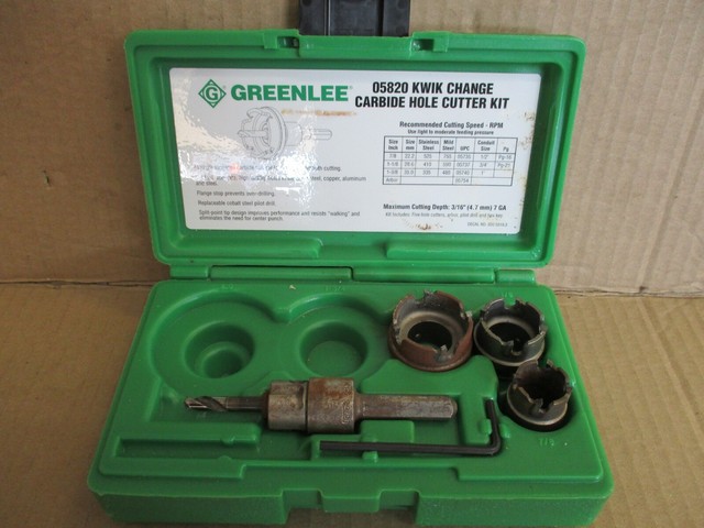 Greenlee 05820 - Cutter Kit Hole 