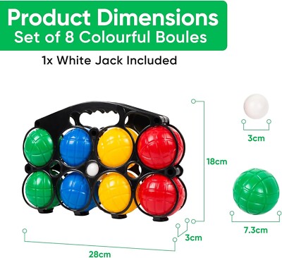 Lot De 8 Boules De Pétanque Récentes - Dont 2 Obut - Occasion