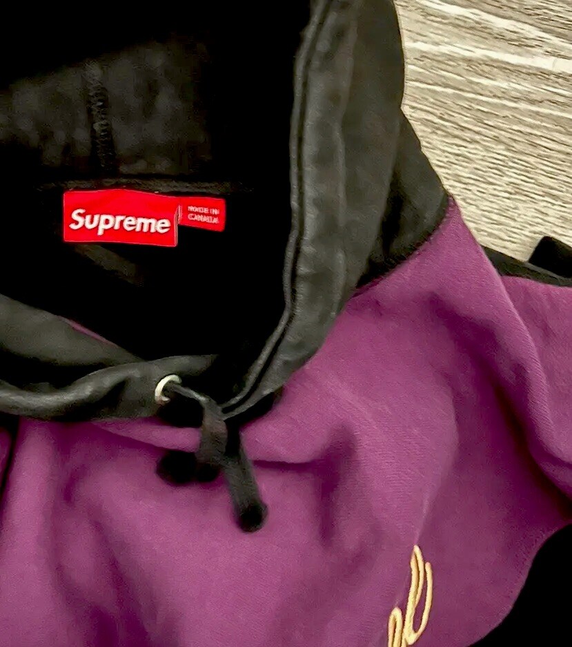 Supreme 2012 Split Pullover Hoodie Size M Purple … - image 3
