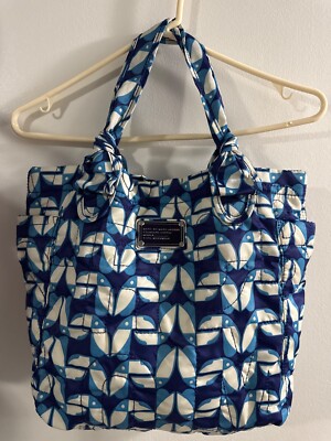 MARC JACOBS STANDARD SUPPLY WORKWEAR TOTE BAG BLUE EXCELLENT