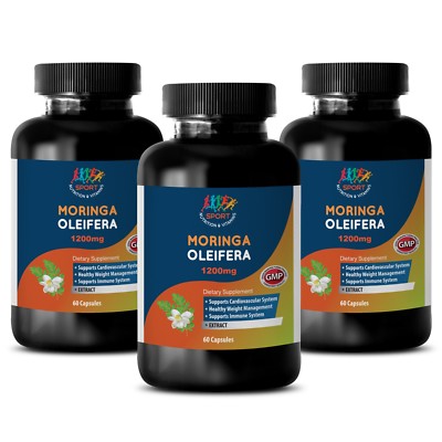 Bone Support - Moringa Oliefera Extract 1200mg - Weight Loss - 3B 180Ct