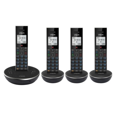 VTech LS6381-4  4-piece Cordless Handset with Call Block and Link to Cell