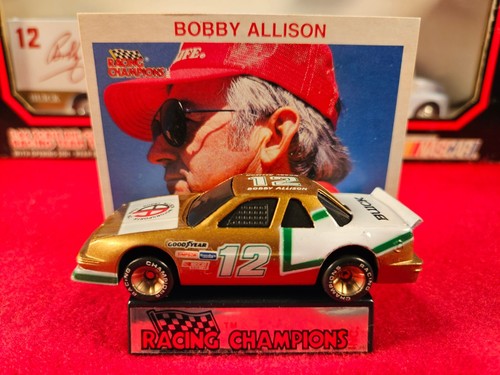 BOBBY ALLISON NASCAR TRANSPORTER BUNDLE w/MATCHING STOCKCAR & PLAYER CARD - Picture 2 of 4