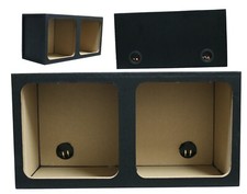 Dual 15" Sealed Square Sub Box Enclosure fits Kicker L7 Subwoofer 1" MDF Wood