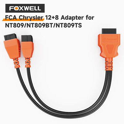 Foxwell For Chrysler 12+8 OBD2 Scanner Adapter Cable Work W/ NT8