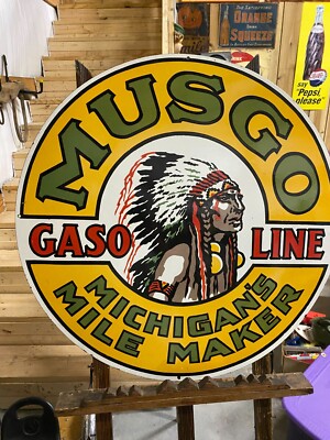 30'' MUSGO DSP GAS OIL SIGN