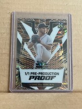 Luis Perales 2024 Leaf Metal Baseball 1/1 Pre Production Proof