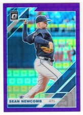 Sean Newcomb 2019 Donruss Optic Pandora Purple #117 #48/99 Braves