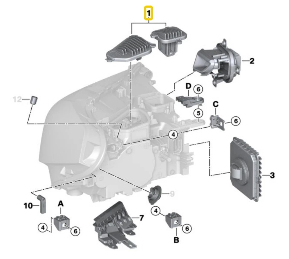 LED Angle Eyes DRL Daytime Running Light Module Ballast For BMW X1 X2 F48 F39 - Image 3 of 3
