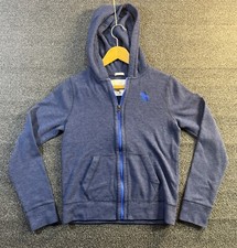 Abercrombie  Fitch Blue Full Zip Muscle Jacket Kids XL Comfort Casual Hooded
