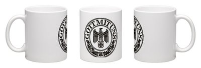   Gott mit uns, Kaffeebecher, Kaffeetasse, Kaffeepot