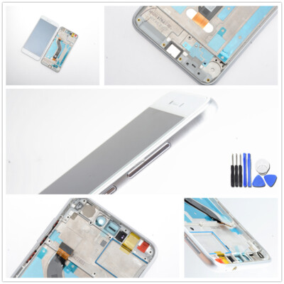 Huawei P8 Lite 2017 Display LCD Touchscreen Digitizer Rahmen weiss