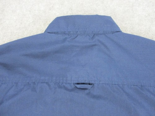 McDonalds Shirt Mens Medium Blue Apparel Collection Button Up Employee Uniform - Picture 7 of 11