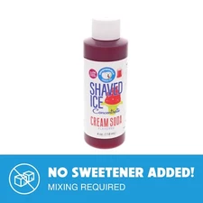 Hypothermias CREAM SODA Flavor Syrup 🍧 Snow Cone machine Concentrate UNSWEET