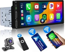 6.86inch 1DIN Car Stereo Radio Apple Carplay Android Auto Touch Screen Bluetooth