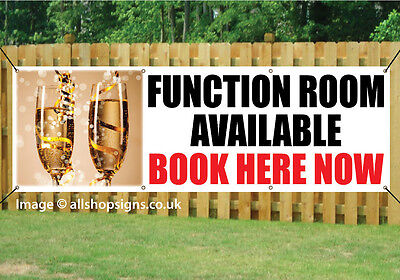 Function Room Available SIGN Banner OUTDOOR SIGN PVC with Eyelets 001