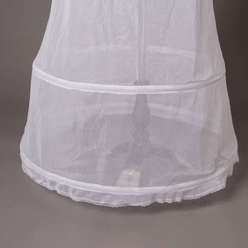 Wedding/Prom Slips A Line Style 2 Hoop Underskirt / Hoops / Petticoat M - Picture 14 of 16